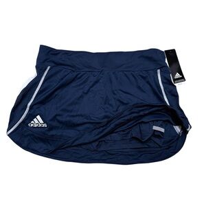 NWT $45 Adidas Women M Utility Skort Navy Sports Tennis Golf Run Skirt Shorts